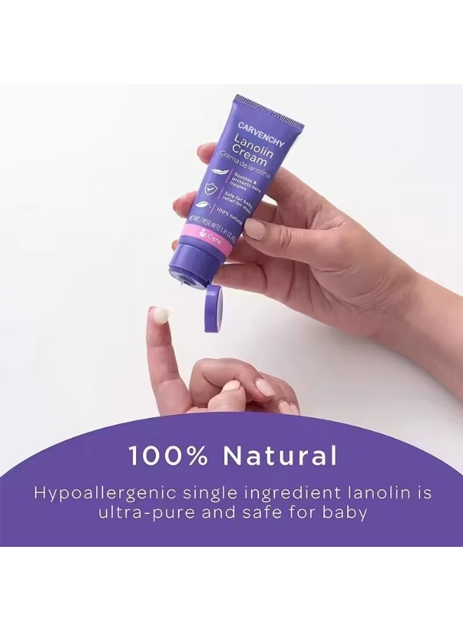 كارفينشي مرهم اللانولين عالي النقاء للرضاعة الطبيعية – يهدئ ويحمي ويرطب البشرة الحسّاسة – 40 غ لتخفيف تشققات وألم الحلمة - Image 4